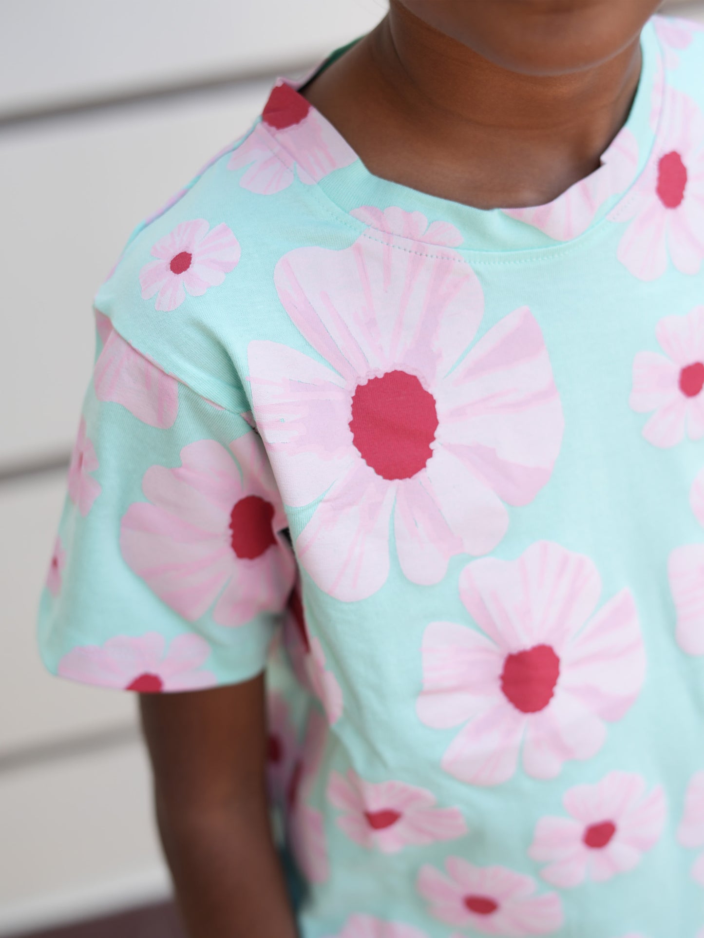 Blue pink Flower Co-ords set